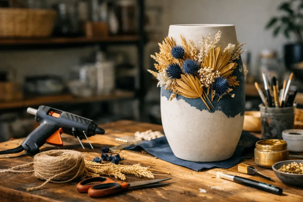 DIY déco : créer une pièce maîtresse unique avec un grand vase
