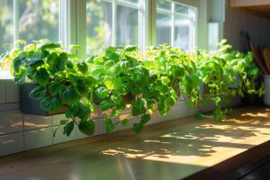 Touches de Vert dans la Cuisine : Sublimer votre Espace Culinaire avec des Portes-Plantes