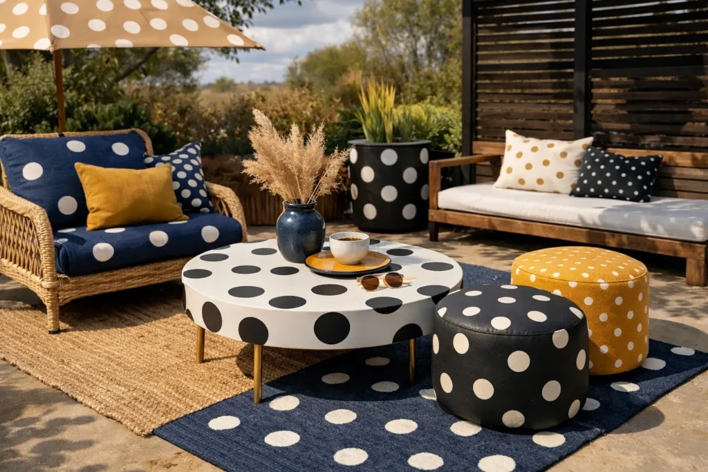 Sublimer les motifs à pois dans votre intérieur grâce aux contrastes