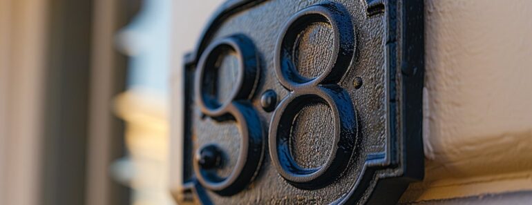 Les avantages d&rsquo;un numéro de maison en noir : style et durabilité