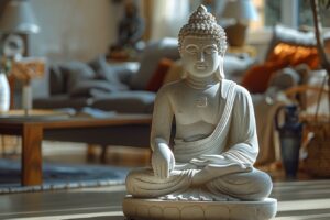Créer une ambiance apaisante avec une statue bouddha dans votre intérieur