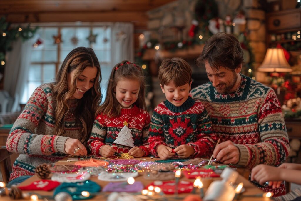 Diy déco et pulls de noël : une journée de créativité en famille