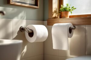Porte-papier toilette mal fixé : nos solutions simples pour le réparer